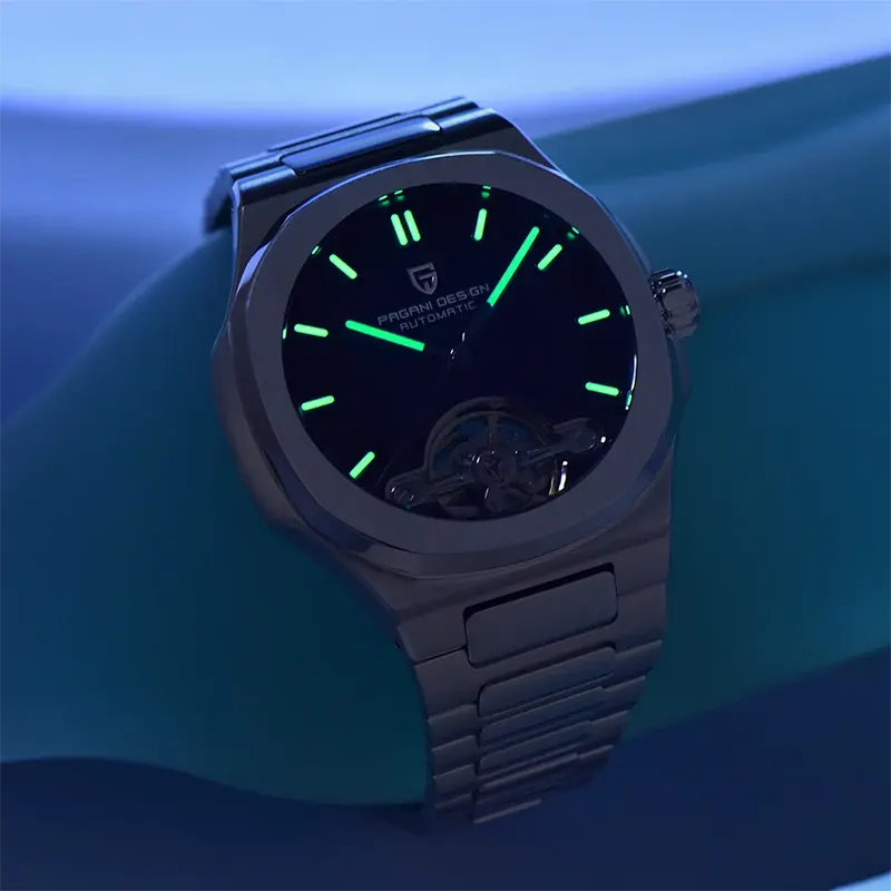 Pagani Design Automatic Black-Grey Dial Men's Watch- PD-YS025